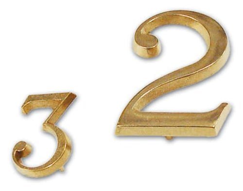 Preisvergleich Produktbild Number 6 Messing Maßnahmen 80 mm mit Sicherungsstiften