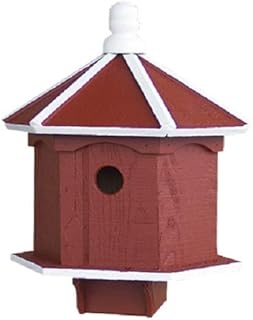 Saving Shepherd Double Bluebird House - 2 Room Post Mount Birdhouse Amish Handcrafted in Lancaster Pennsylvania USA