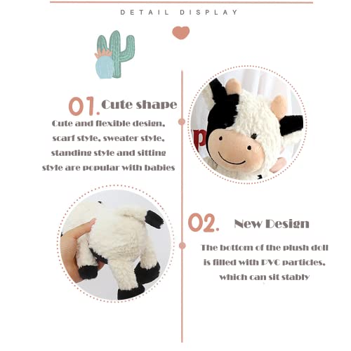 Peluche de vache mignonne de 23 cm pour accompagner les nuits de bébé - 3
