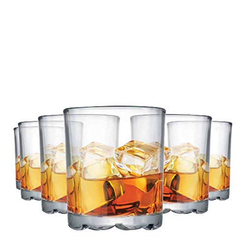 Jogo de Copos Para Whisky Mirage On The Rocks Vidro 280ml 6 Pcs - Ruvolo