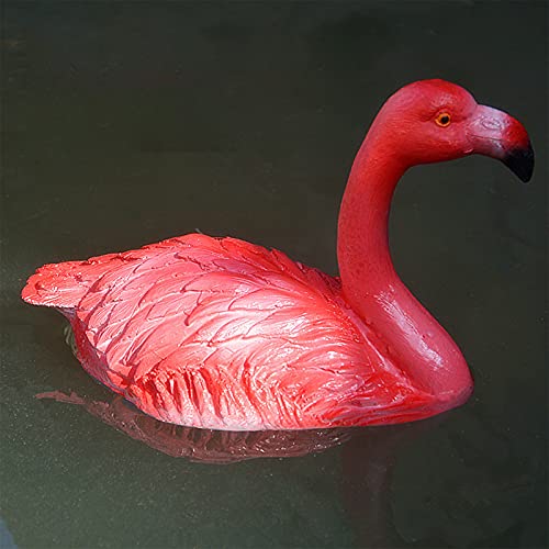 PHNAM Flamingo Resin Garden Sculpture, Pond Floating Decorative Statue, The Best Garden Sculpture Gift for Friends and Relatives