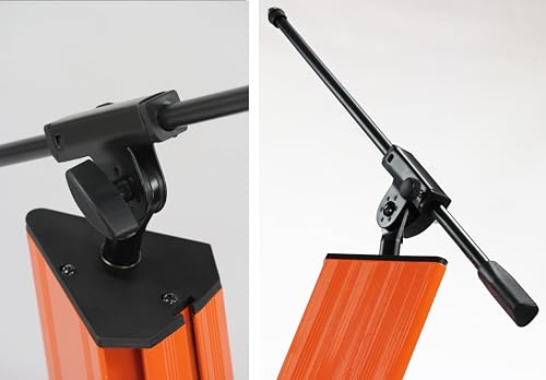 Fat Toad LG-XX-8500 Professional 2-Tier Column Keyboard Stand With Mic Boom Arm Adapter | Double Sliding Electronic Piano Tower Mount Platform | Holder For Digital Turntable, Dj Audio Gear, Studio Synthesizer thumb #3