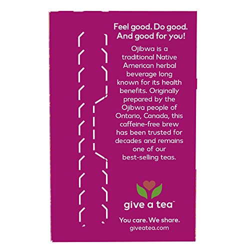NOW Foods Give a Tea™ Ojibwa Tea, Herbal, Caffeine-Free, 24 bags, traditional North American blend for overall wellness