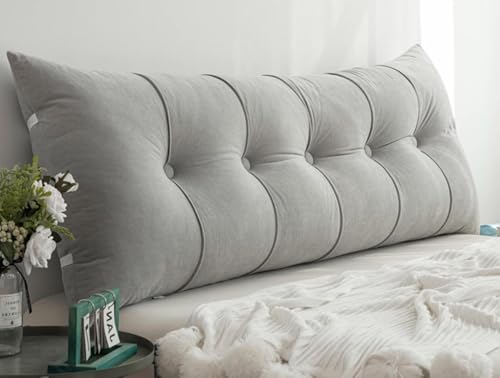 Almohada de lectura Suave, Sofá Cojines de Lectura，120/60/80/150/200/180cm Cabecera Cojín, Cojín Grande de Pared, Respaldo de Cama Almohada Lumbar para Sala de Esta Sillas Dormitorio(A3,150x55cm/59x21