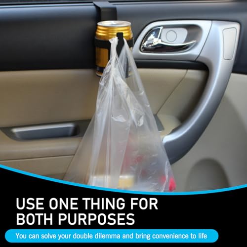 Portavasos para carro 2 piezas negro universal miniatura 5
