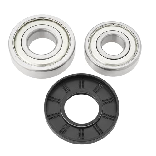 YINETTECH 1 Ensemble de Roulements Et de Joints de Tambour de Machine à Laver 6305ZZ 6306ZZ Roulement 37x76x9,5/12mm Kit de Joint d'arbre Compatible avec LG 4036ER2004A...