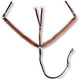 Gracias a las correas de cuello ajustables, la longitud del pechopetral se puede ajustar según el tamaño de su caballo.