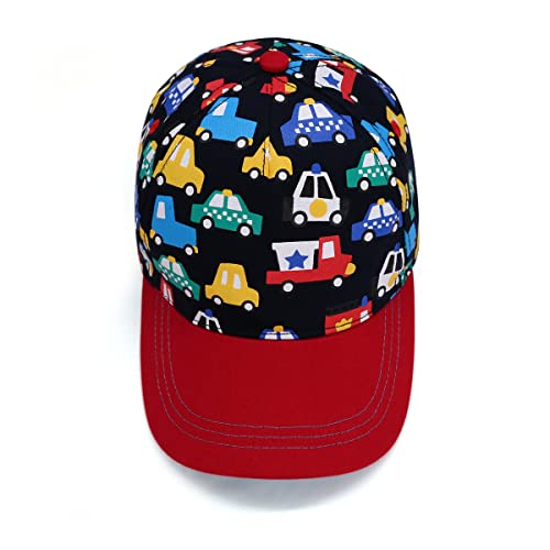 Jerague Baby Baseball Hats 6-12 Months Infant Toddler Boy Cartoon Visor Sun Hat Colorful Cars Baseball Hat Adjustable #TOP2