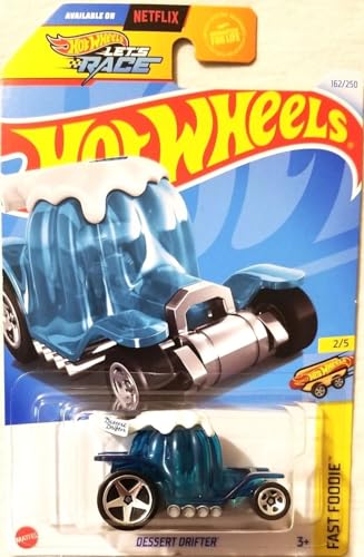 Coche de juguete Hot Wheels Dessert Drifter azul 1:64 miniatura 1