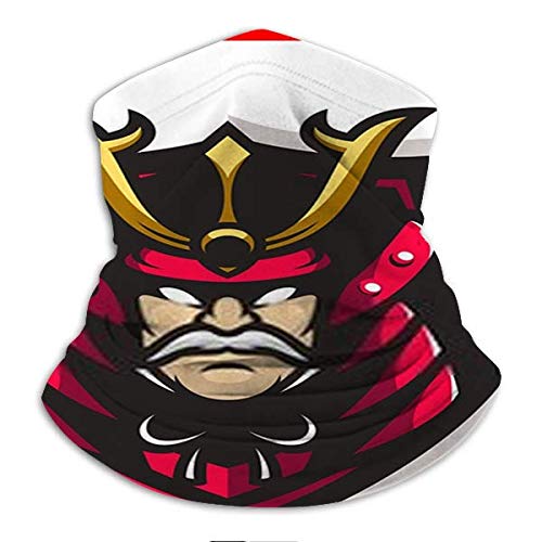 Fsrkje Samurai logo icon illustration A Neck Warmer Windproof Dust Face Scarf Cómodo y suave Moda Warm Microfiber