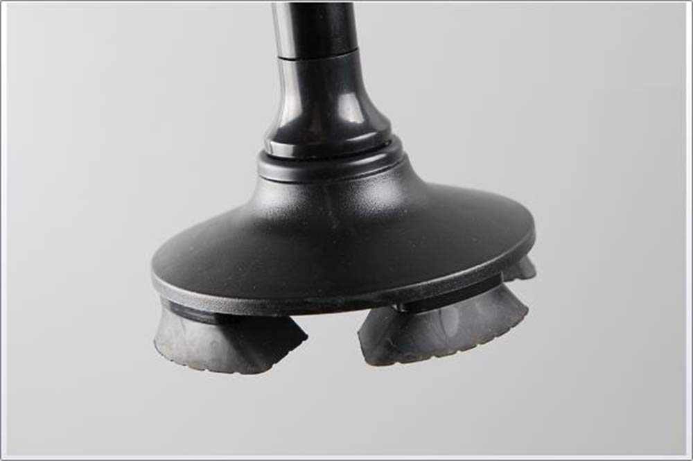 Wózek inwalidzki, lekkie laski do chodzenia, latarka LED, uchwyt T, ergonomiczna regulowana laska dla mężczyzn kobiet przenośna ręka lekka ultra stabilny chodzik, czarna