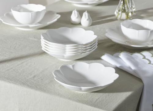Image of Lenox Studio 1414 Scallop Pasta Bowls Set For 6