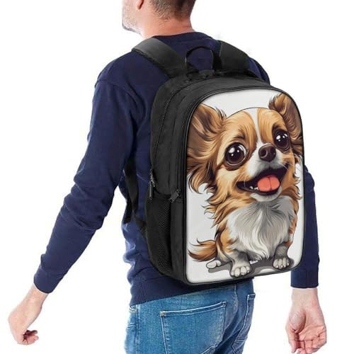 Mochila niño 3D Pomeranian resistente al agua con correa para paseos seguros en ciudad 5