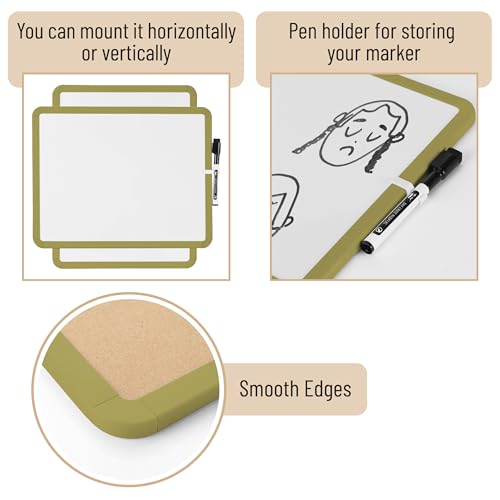 image for Mr. Pen- Dry Erase Board, 14” x 11” with a Black Dry Erase Marker,