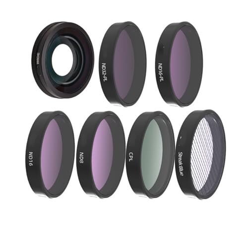 185°���L�p�r���[�����Y�A�f�B�[�W�F�[�A�C Osmo Action 5Pro/4 �J�����t�B���^�[ CPL/ND8/16/32/64PL/�X�g���[�N�u���[/�}�N�� 15X �A�N�Z�T���[�ɑΉ�(7in1)