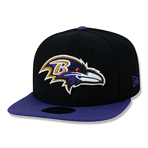 New Era Baltimore Ravens NFL Two Tone Schwarz Lila Verstellbare 9Fifty Original Fit Snapback Cap - One-Size