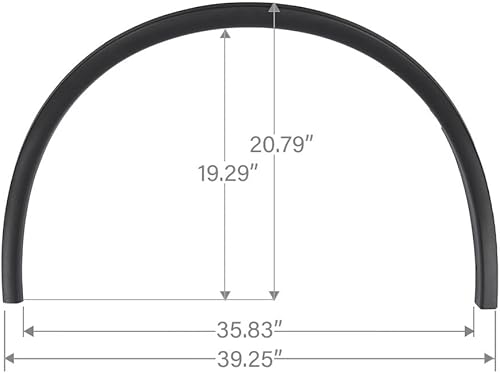Miniatura 8 de CROSSDESIGN 4 fundas de rueda de guardabarros texturizadas, estilo de fábrica, compatible con Dodge Ram 15002003-2009 Ram 2500 3500 2002-2008 (no