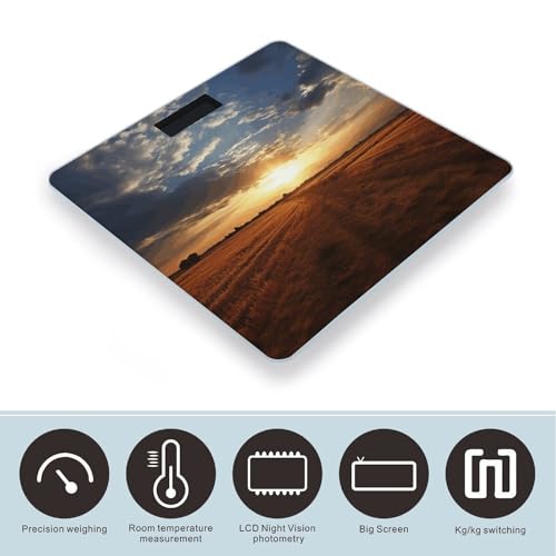 Báscula digital de baño Field Sunrise vidrio templado 26x26 cm miniatura 3