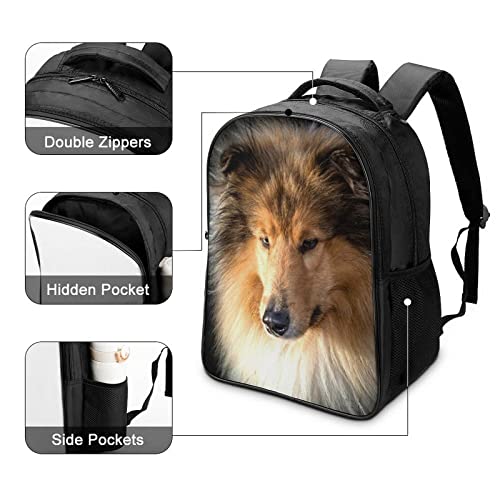 Mochila de moda para adolescentes cool wolf gran capacidad 4
