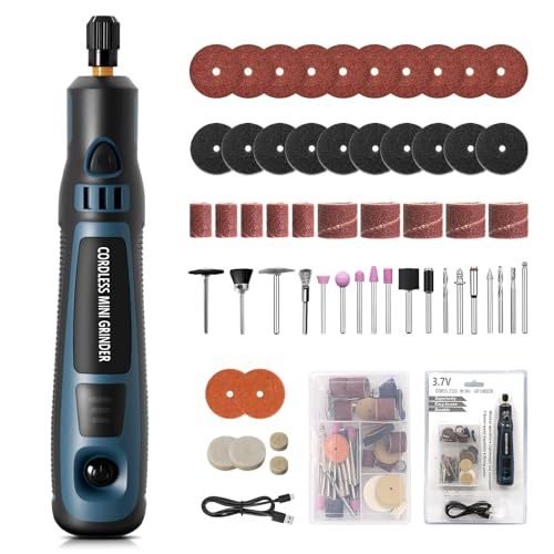 Outil multifonction sans fil portable compact avec 50 accessoires rotatifs - 2
