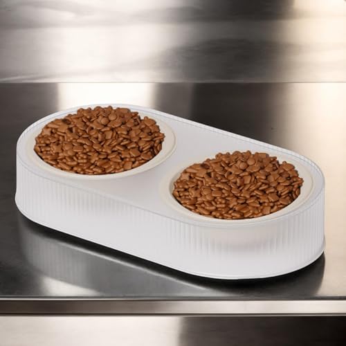 Cat Food And Water Bowl Set, Dog Food And Water Bowl Dishes Set, Cat Feeding Bowls, Double Cat Bowl, 2-en-1 Pet Food And Water Feeder For Kittens, Puppies, Water and Food Feeder For Puppies – Image 5