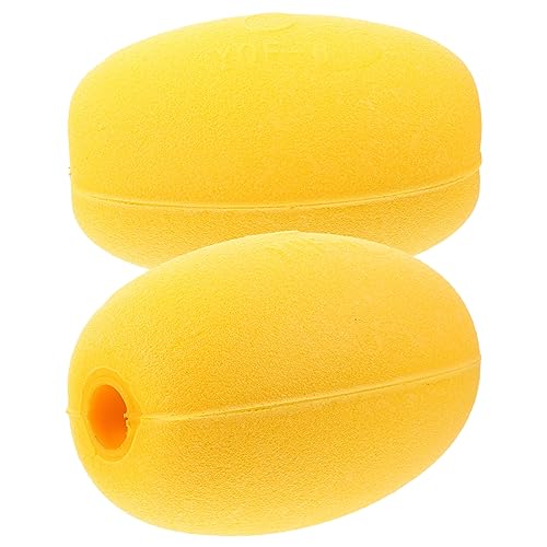 Toyvian 2Pcs Aging Floating Buoy Float Ball for Fishing Canoe and Boating Multipurpose Durable Fishing Equipment Bright Colors for Easy Visibility