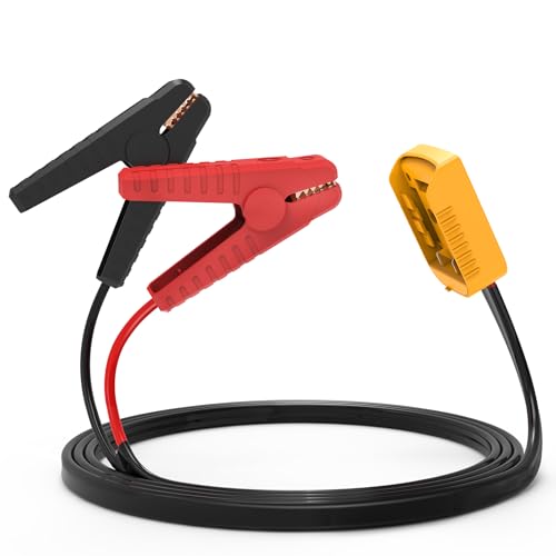 Kzreect Jumper Cables Adapter Compatible with Dewalt 18V/20V Battery, 8AWG 5.9FT Portable Auto Jump Starter for Starting Car Light Vehicles (Battery Not Included)