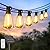 Skoiuc Solar String Lights Outdoor Waterproof with Remote & Timer, LED Shatterproof ST38 Bulbs, USB & Solar Powered Patio Lights for Backyard, Porch, Garden, Wedding, Christmas Decor (25FT)