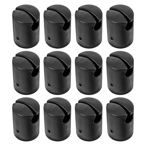 Embouts de poteaux de trampoline Hemobllo noirs pour fixer fermement le filet de protection