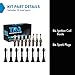 TRQ Ignition Coil & Spark Plug Kit Iridium 8 Piece Compatible with 2007-2010 Infiniti QX56 2007-2015 Nissan Armada 2008-2015 Titan 2008-2012 Pathfinder 2012-2015 NV2500 NV3500 Only for V8 5.6L