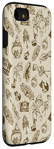 Coque Pinocchio pour iPhone SE 2020 7 8 avec motifs Disney