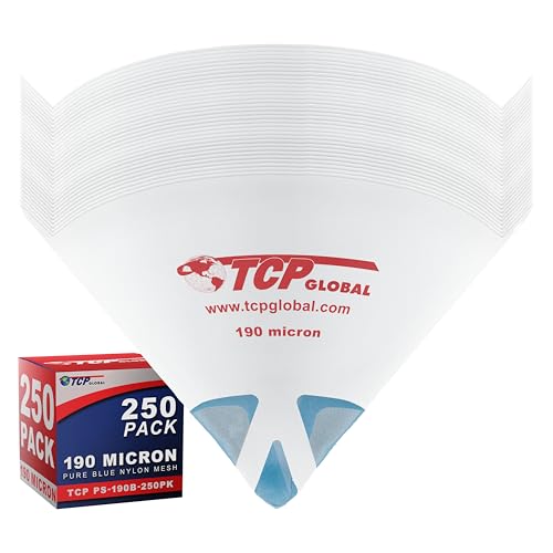 TCP Global - 190 Micron Filter Tips Ultra-Fine Paint Strainer