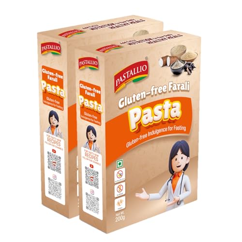Image of Pastallio Gluten Free Penne Pasta | Farali Pasta | 400g (2 Pack of 200g) | Made with traditional Gluten-free Grains & Ingredients of India | Everyday gluten-free meal or vrat food. Amaranth, Barnyard Millet, Tapioca & Water Chestnut. Maida-free, ready in 10 mins.