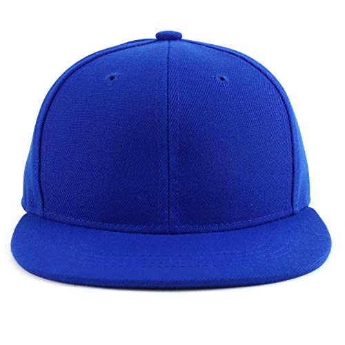 Image of Trendy Apparel Shop Infant to Youth Plain Structured Flatbill Snapback Cap