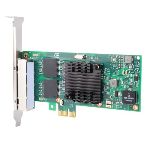 Carte Réseau PCI Express 1 GbE PCIE 2.1 X1 Adaptateur Gigabit 4 Ports RJ45 Puce 350AM4