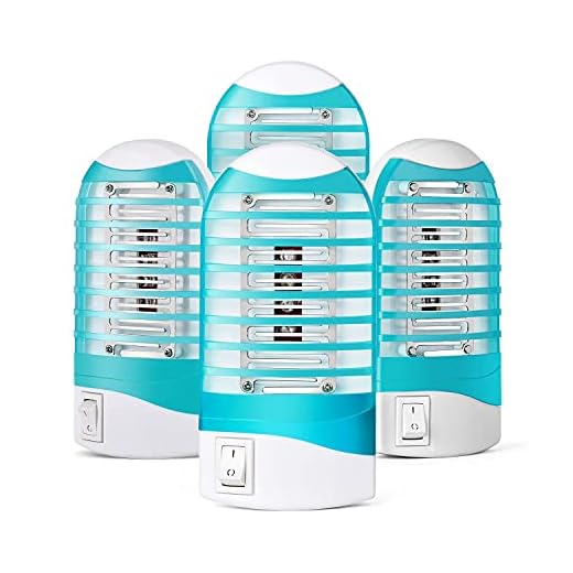 Bug Zapper Indoor Plug in Mosquito Killer Trap Zapper, Electric Gnat Fly Trap Zapper for House Indoor Bug Killer Light Eliminates Flying Pests for Home 4 Pack