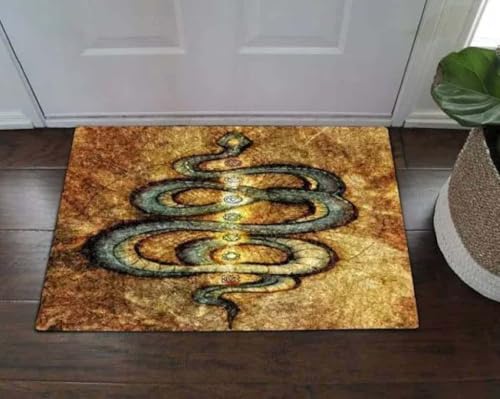 ���փ}�b�g �ւ̃N���_���[�j 50×80cm doormat Snake Kundalini