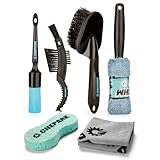 CHEPARK 自転車 洗車 ブラシ・スポンジ・タオルセット 簡単洗浄 フレーム・チェーン・スプロケなど掃除 (TIL-39)