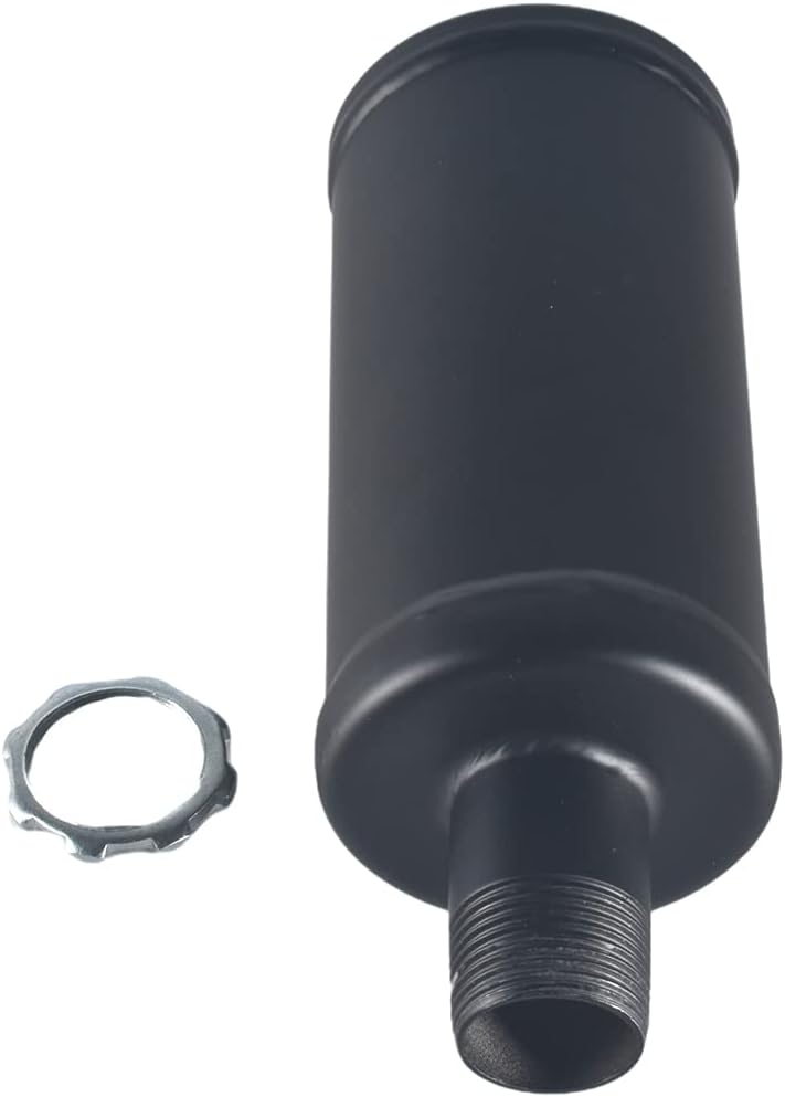 Upgrade Exhaust with Muffler For Coleman Powersports CT200U BT200X CT200u-ex,212cc 196cc/6.5HP Go Kart and Gas Mini Bike Black