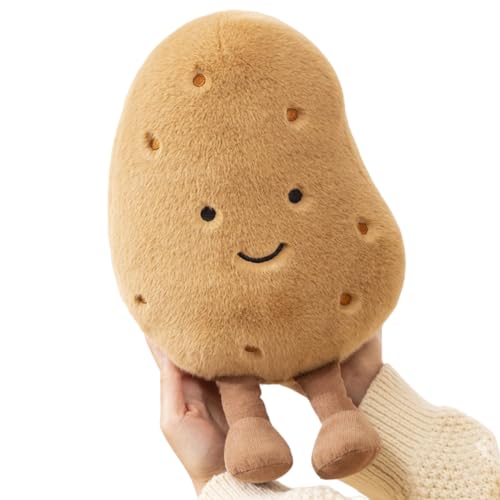 Image of POPOTATO Large Potato Stuffed Animal - 10.23'' Kawaii Potato Plush - Plushy and Squishy Food Pillow Toy - Cute Plushie Toys Gift for Boys and Girls