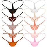 HEROPIE G-string Thongs for Women Seamless Thong Low Rise Micro Back Bikini Bottom No Show Panties Underwear
