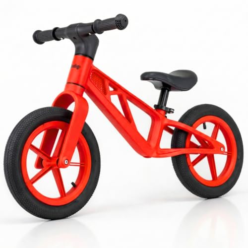 Edibaby, Bicicleta Niño 2 Años, Sin Pedales, Bici Infantil para Aprender Equilibrio, 2 a 5 Años, hasta 25 kg, Ideal como Juguete y Regalo (Rojo)
