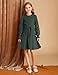 GRACE KARIN Girls Sweater Dress Size 12-14 Green Long Sleeve Fall Winter Fashion Kids Tween Dresses