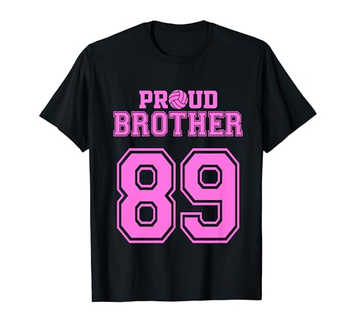 Proud Volleyball Brother Number 89 P T-Shirt