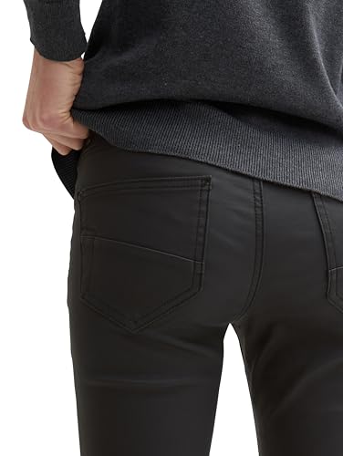 Tom Tailor Damen Coated Alexa Skinny Jeans in Leder-Optik, 14482 - Deep Black, 29/32 – Ansicht 5