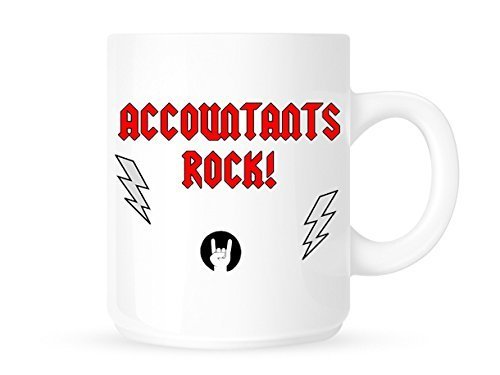 DottsMusic Accountants Rock! Cup/MUG - Great Gift/Work-Place Idea. by
