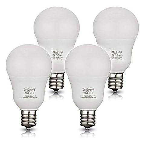 tento E17 LED Bulbs for Ceiling Fan Fixtures 40w Incandescent Replacement Lightbulbs with Intermediate Edison Base 120v Warm White (4 Pack) Cover