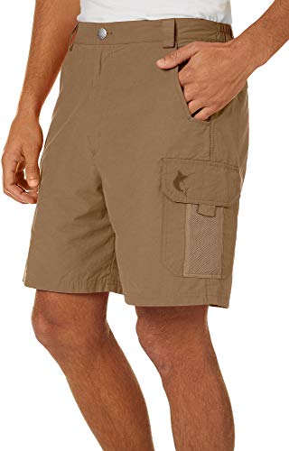 Reel Legends Men's Tarpon Quick Dry UV Protection 7" Cargo Shorts | Mens Hiking Shorts, Golf Shorts, Fishing Shorts