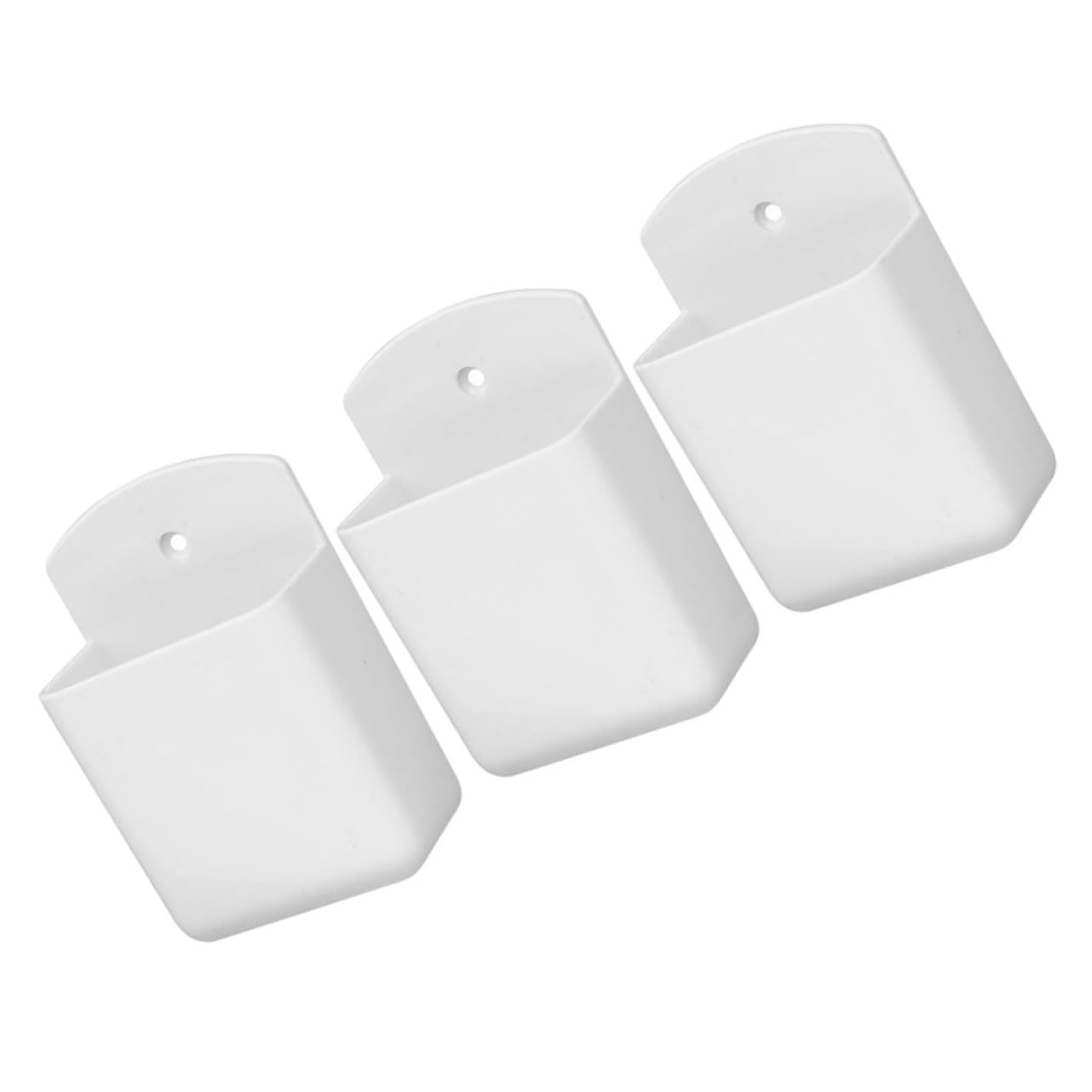 PRETYZOOM 12 Piezas Colgador De Control Remoto Montado Titulares Soporte para Control Remoto Junto a La Cama Portalápices Colgante Soporte Remoto para Montaje En Pared El Plastico