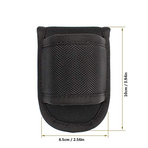 Rocotactical Open Top Compact Light Holder, 1680 Denier Ballistic Nylon, Duty Belt D Cell Light Carrier Case #TOP2